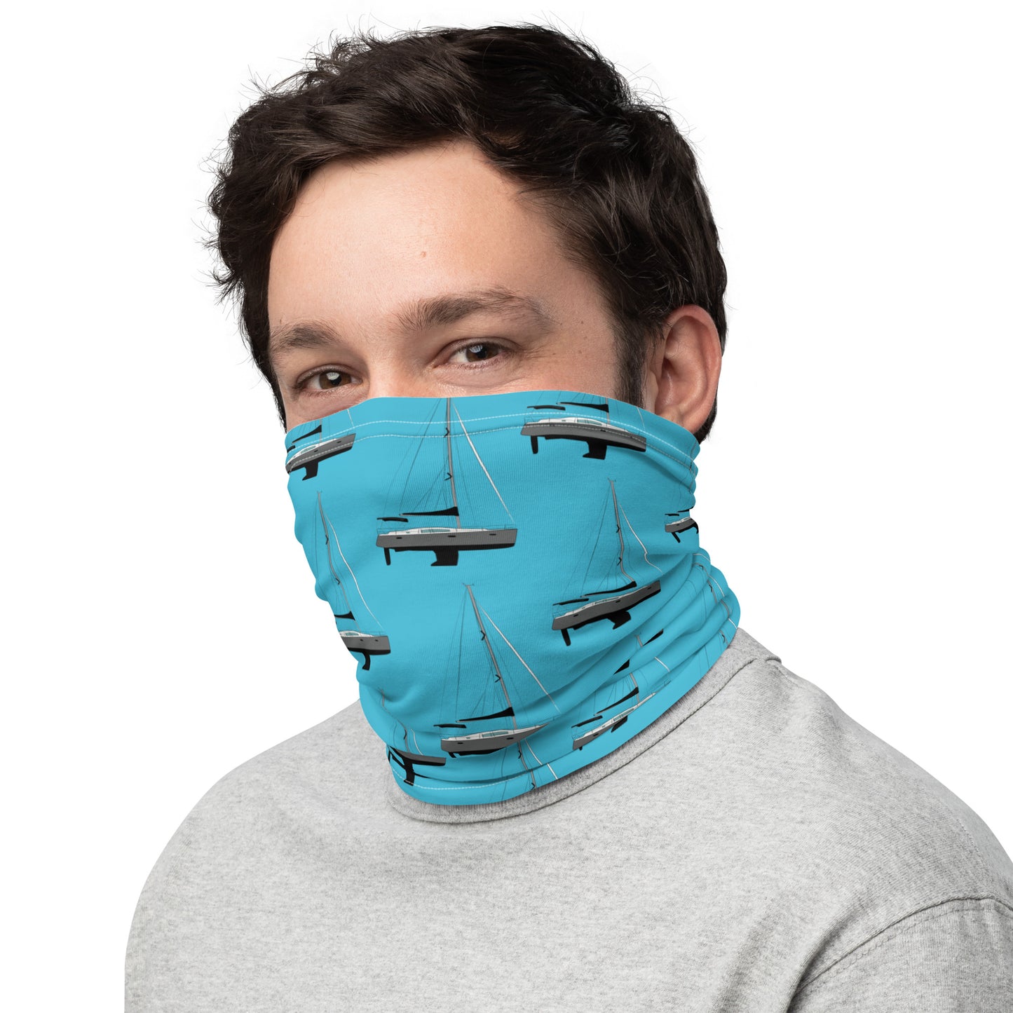 Teal Neck Gaiter Wicked Sketch Collection